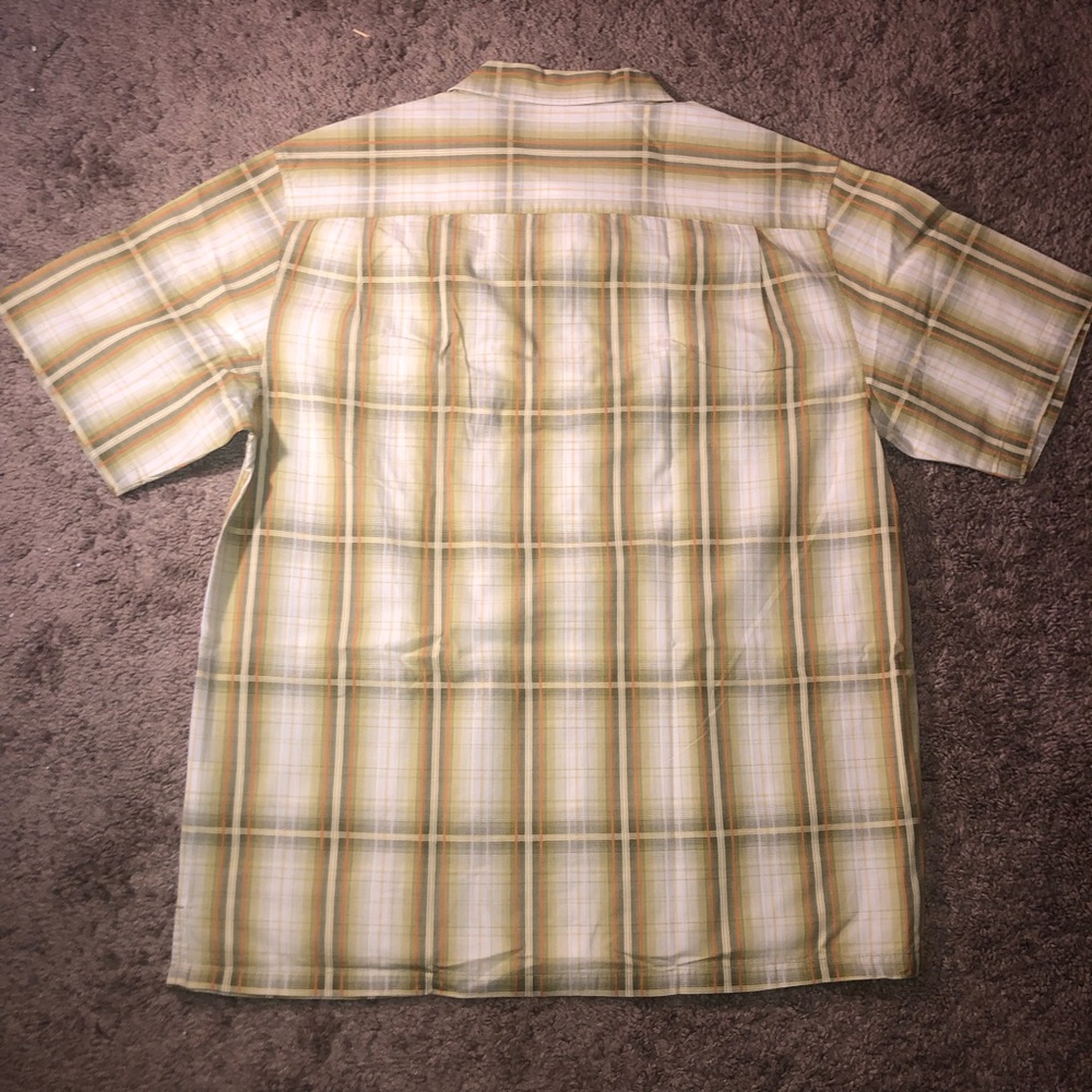 Columbia Button Down Mens Size Medium Fish Work Beach Dress Shirt - Picture 12 of 14